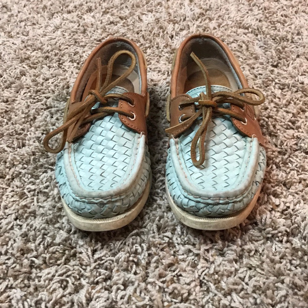 Aqua woven Sperrys